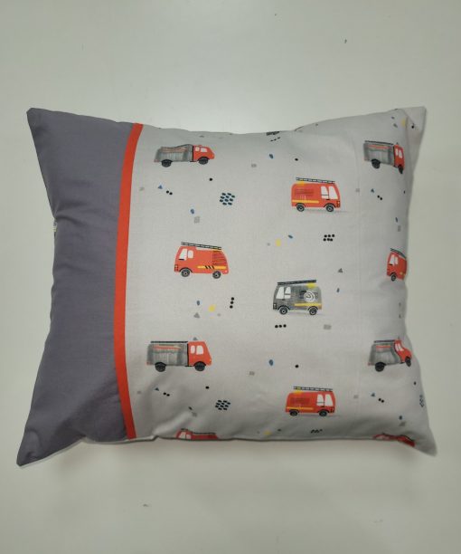 Cojín guardería bomberos personalizable